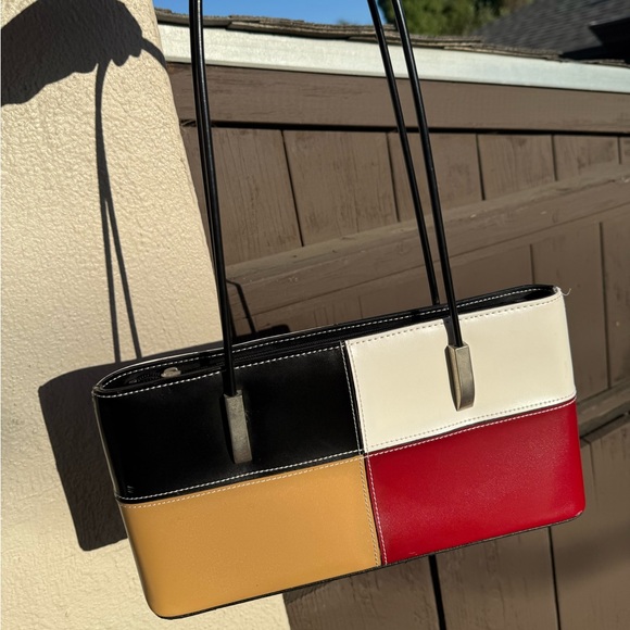 Vintage Colorblock Should Bag - Picture 3 of 7